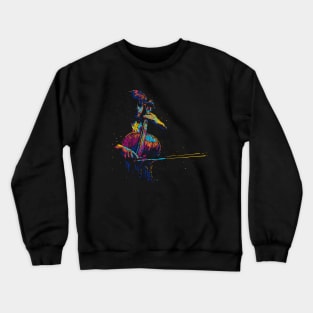 cello player abstract Crewneck Sweatshirt